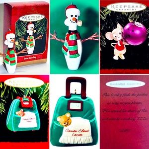 Vintage holiday hallmark ornaments